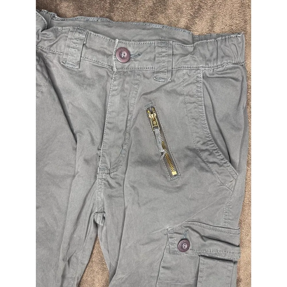 MUSTWAYI Women’s Cargo Joggers – Size 26, Grey Gray - Image 3