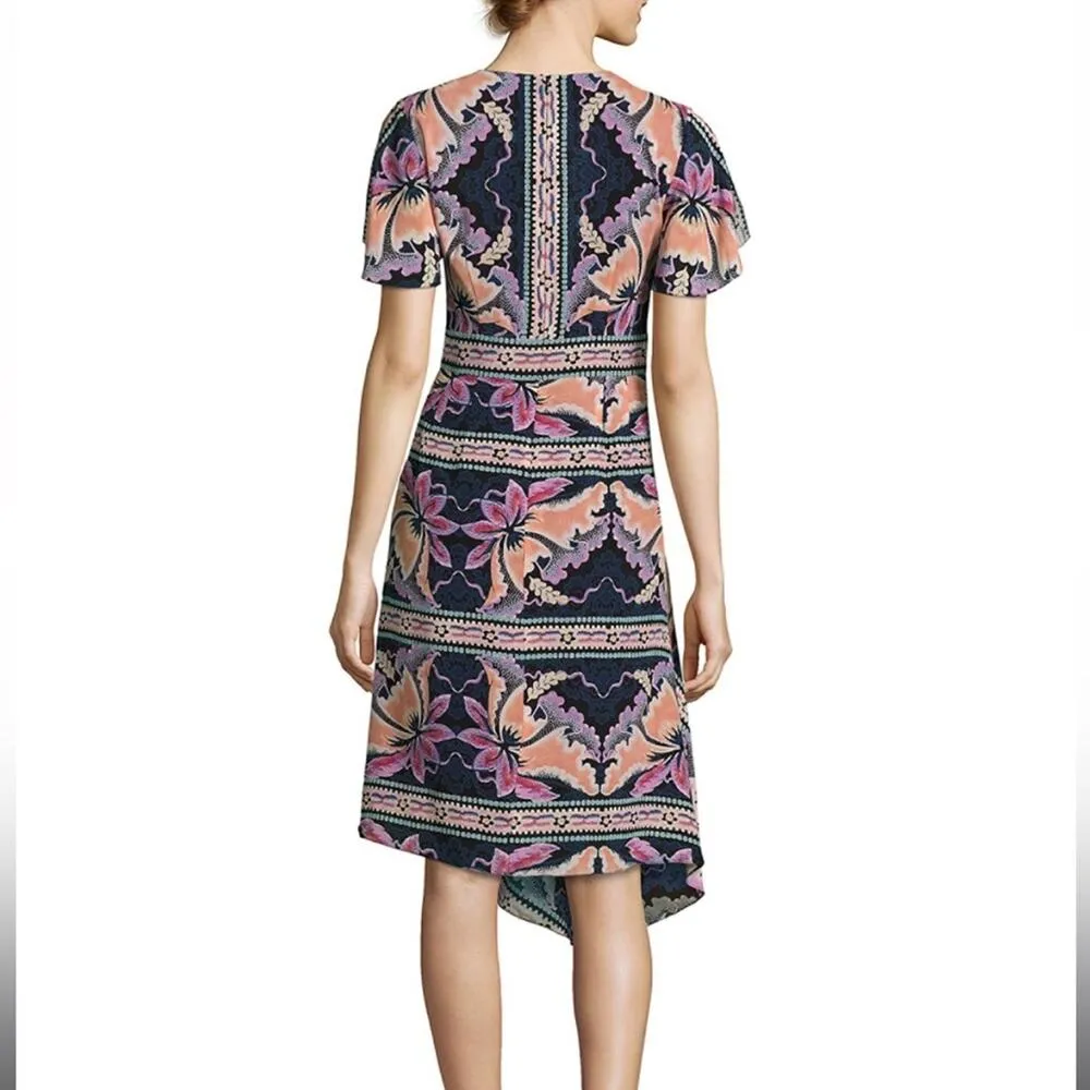 Nanette Lepore Primavera Dress silk floral sz 14 - Image 3