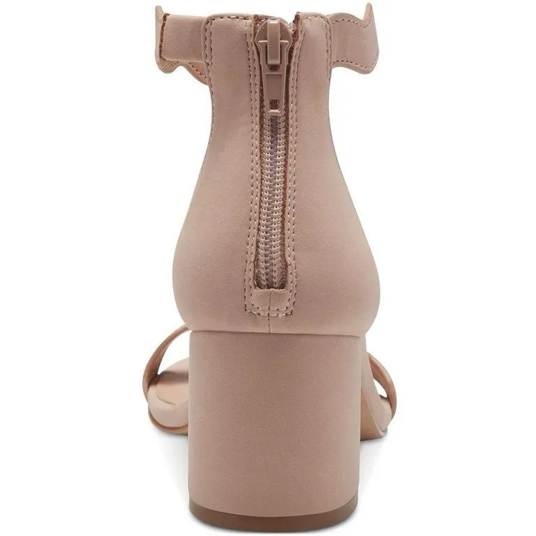 ✨INC Womens Hadwin Faux Leather Open Toe Heel Sz 7 Sandals✨ Tan - Image 5