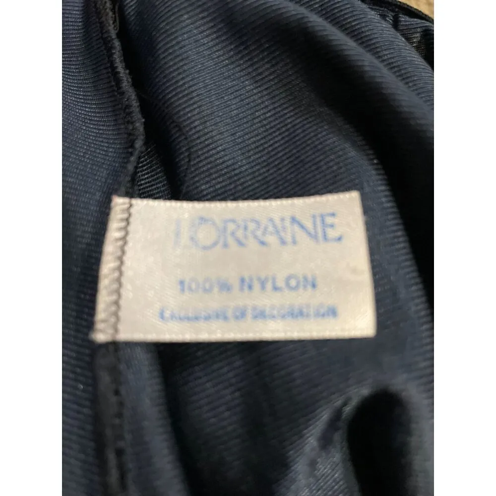 Vintage Lorraine Half Slip Womans Tall Med Used Dark Blue Size undefined - Image 7