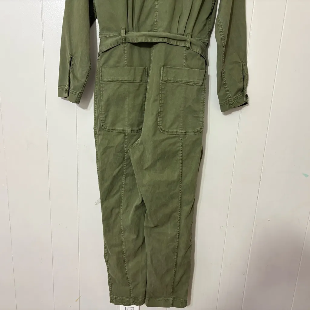 Alex Mill Expedition Twill Jumpsuit Army Olive Green Size S Utility Boiler Suit - Image 10