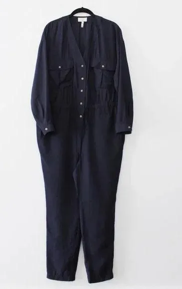 Utility Straight Leg Jumpsuit in Forever Navy - Image 6
