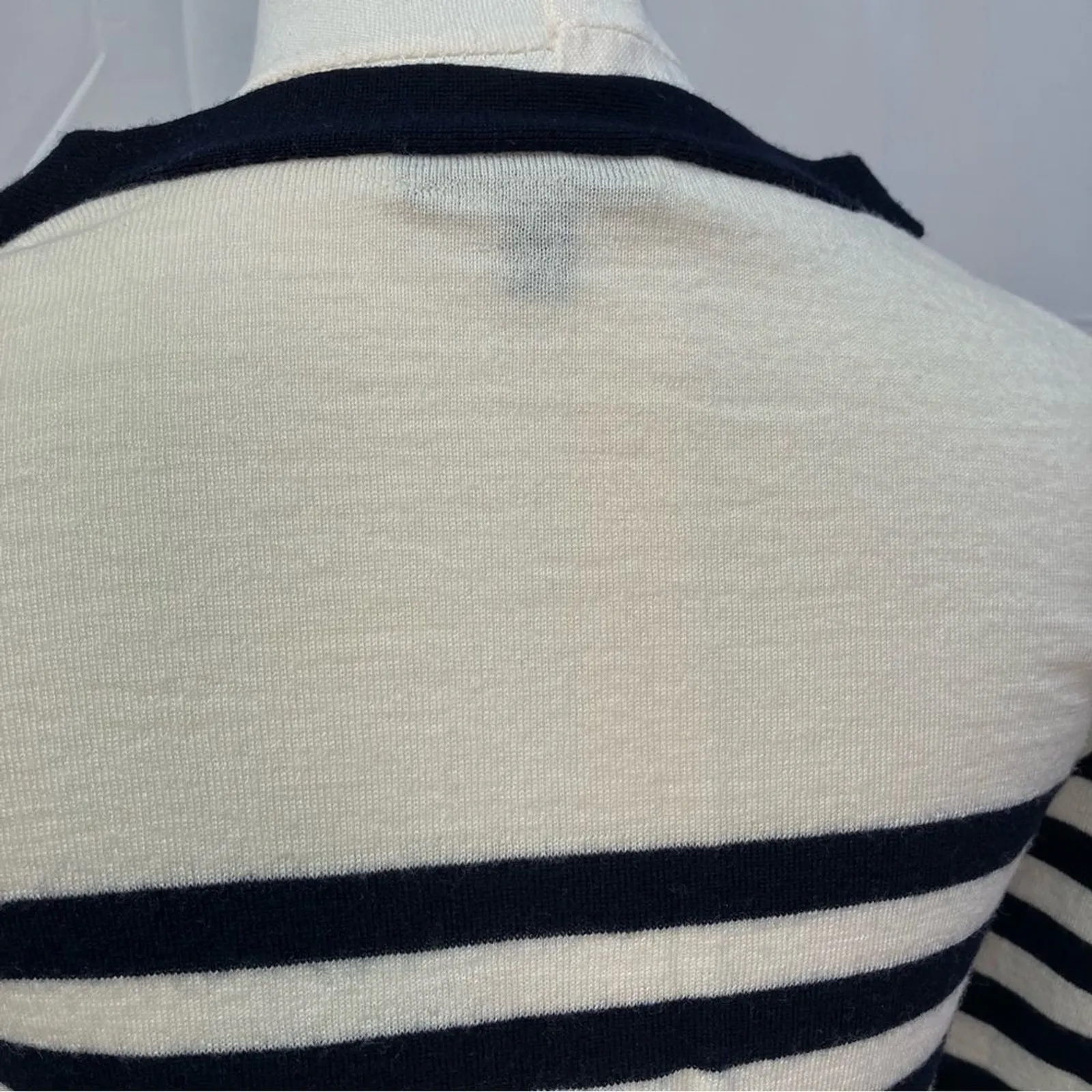 J.Crew striped long sleeve 100% Merino wool‎ sweater women’s PS preppy nautical - Image 7