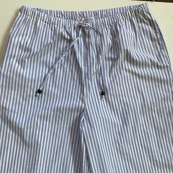 Christian Lacroix Striped Wide Leg Hi Rise‎ Pants White/Blue - S NWOT - Image 3