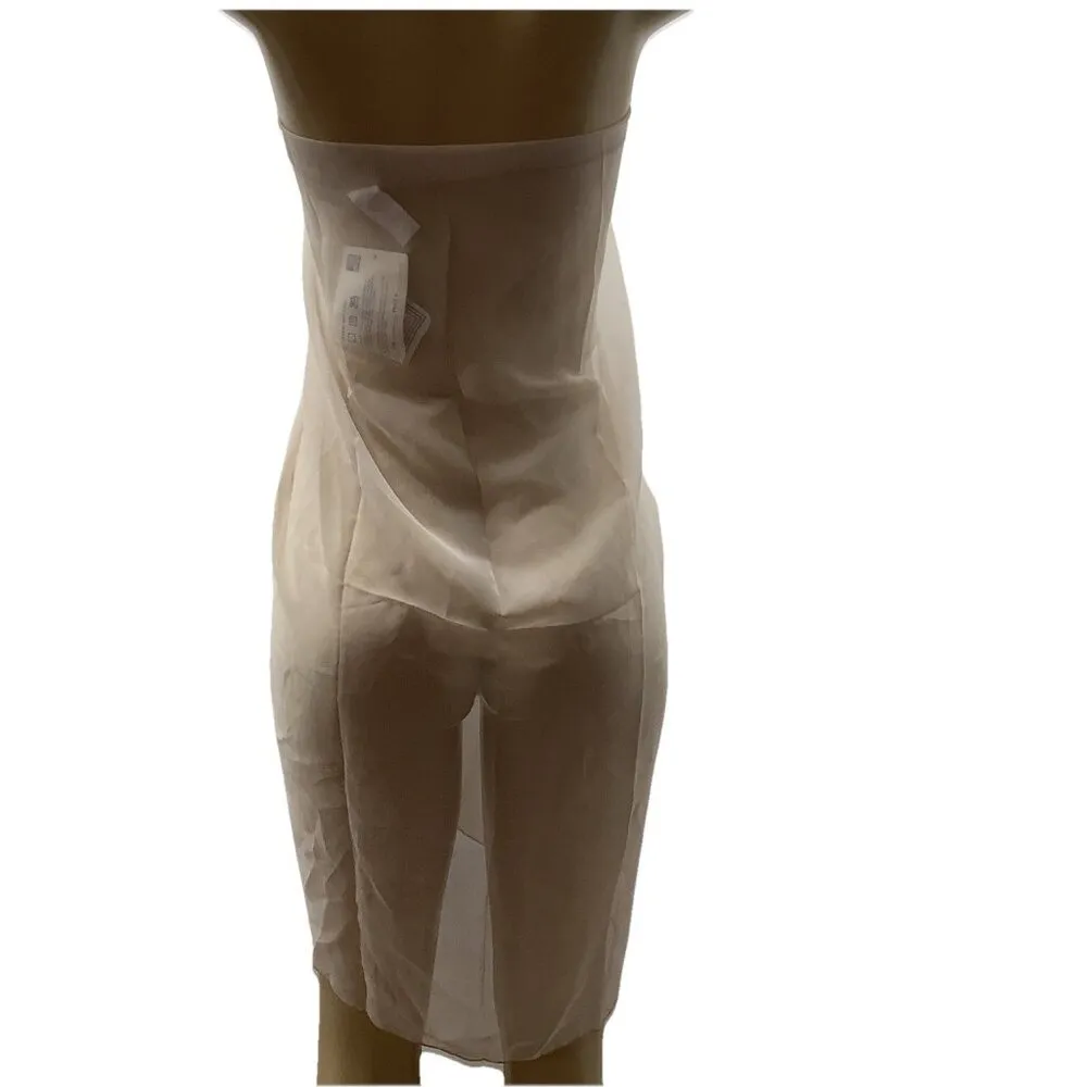 Zuliana Sheer Beige Lettuce Trim Long Sarong O/S New With Tags Size undefined - Image 4