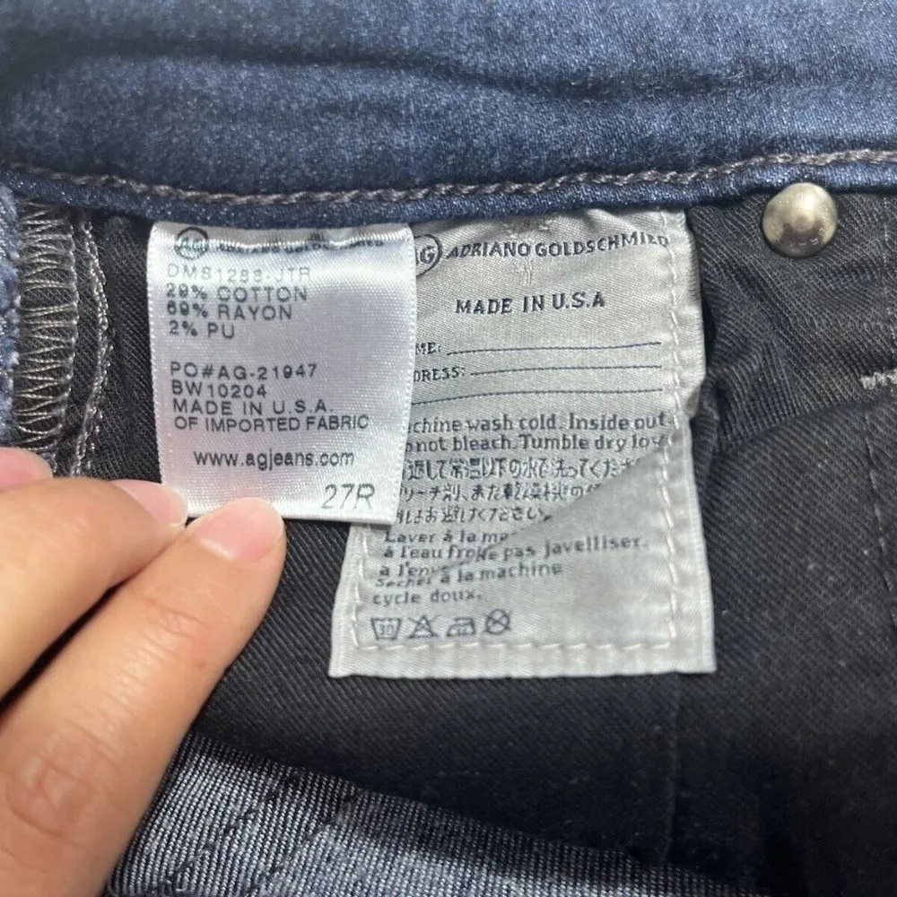 AG Adriano Goldschmied The Legging Super Skinny Fit Denim Jeans Size 27r - Image 7