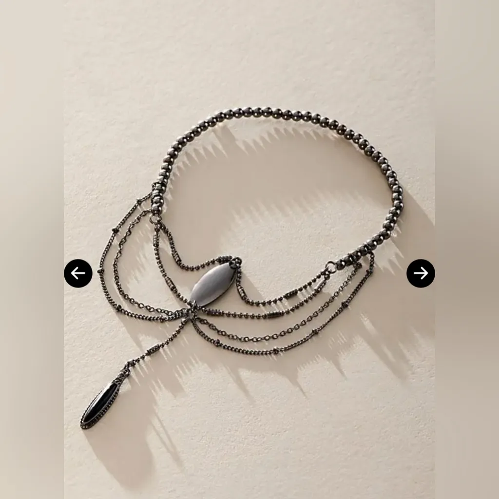 NWT Free People The Protector Arm Cuff in Hematite - Image 2