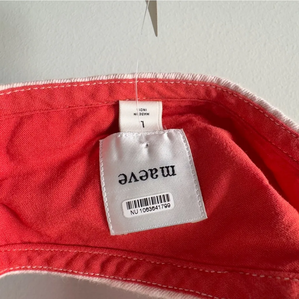 Anthropologie Maeve Floral Cropped Apron Halter Neck Crop Top Tank Sleeveless L - Image 6