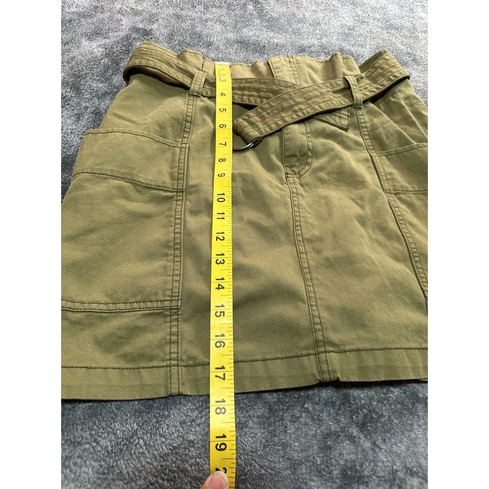 Wild Fable Green Cargo Mini Skirt Size M - Image 3