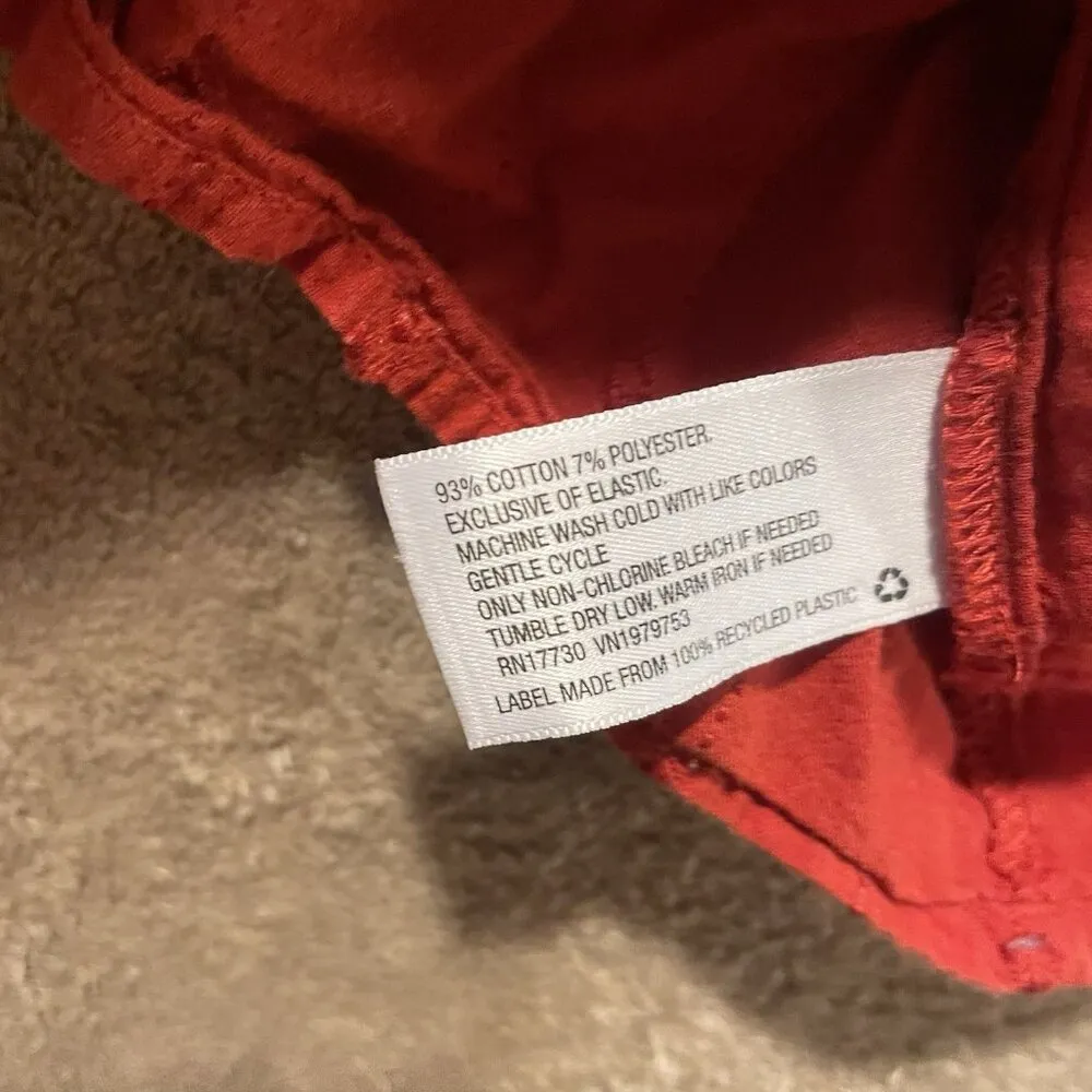 Universal Thread Blouse Womens Large Puff Sleeve Embroidered Burnt Orange Red - Image 4