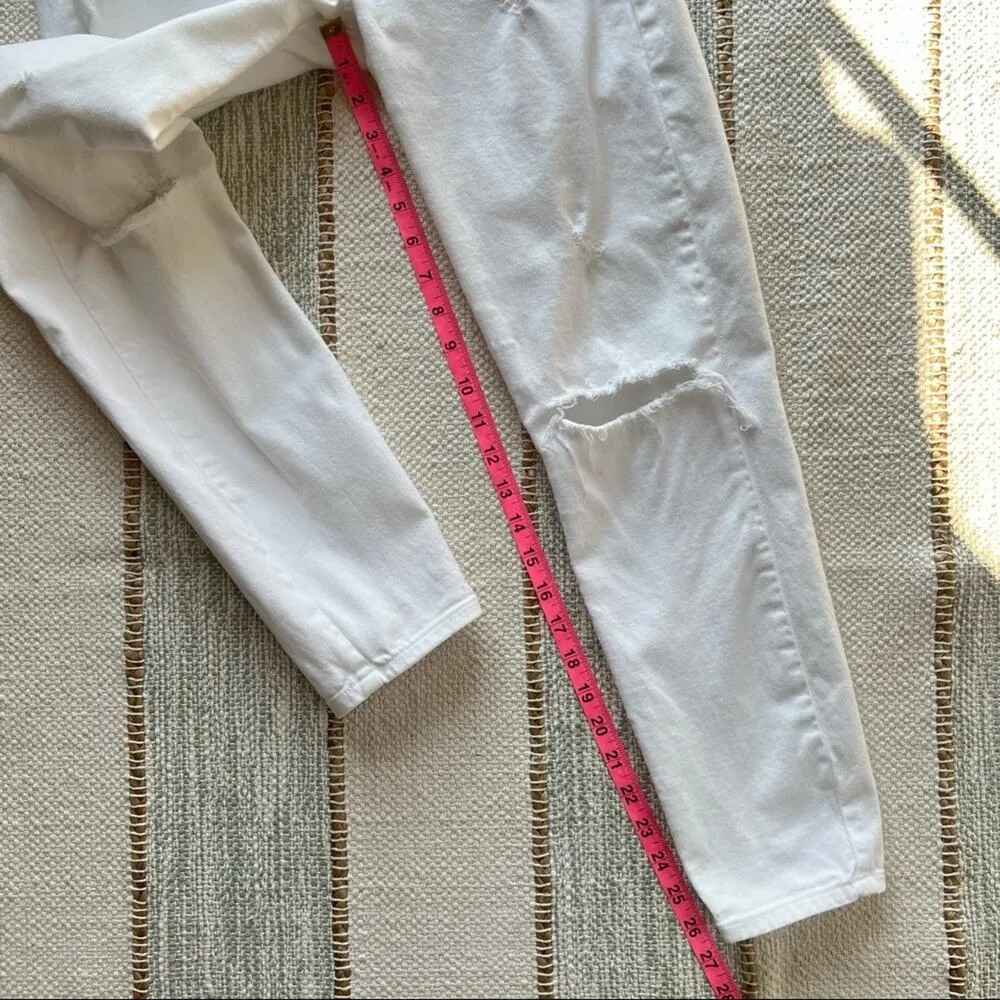 Agolde A Gold E Collette Crop Skinny Jeans In Malibu Distressed Women’s 28 - Image 3