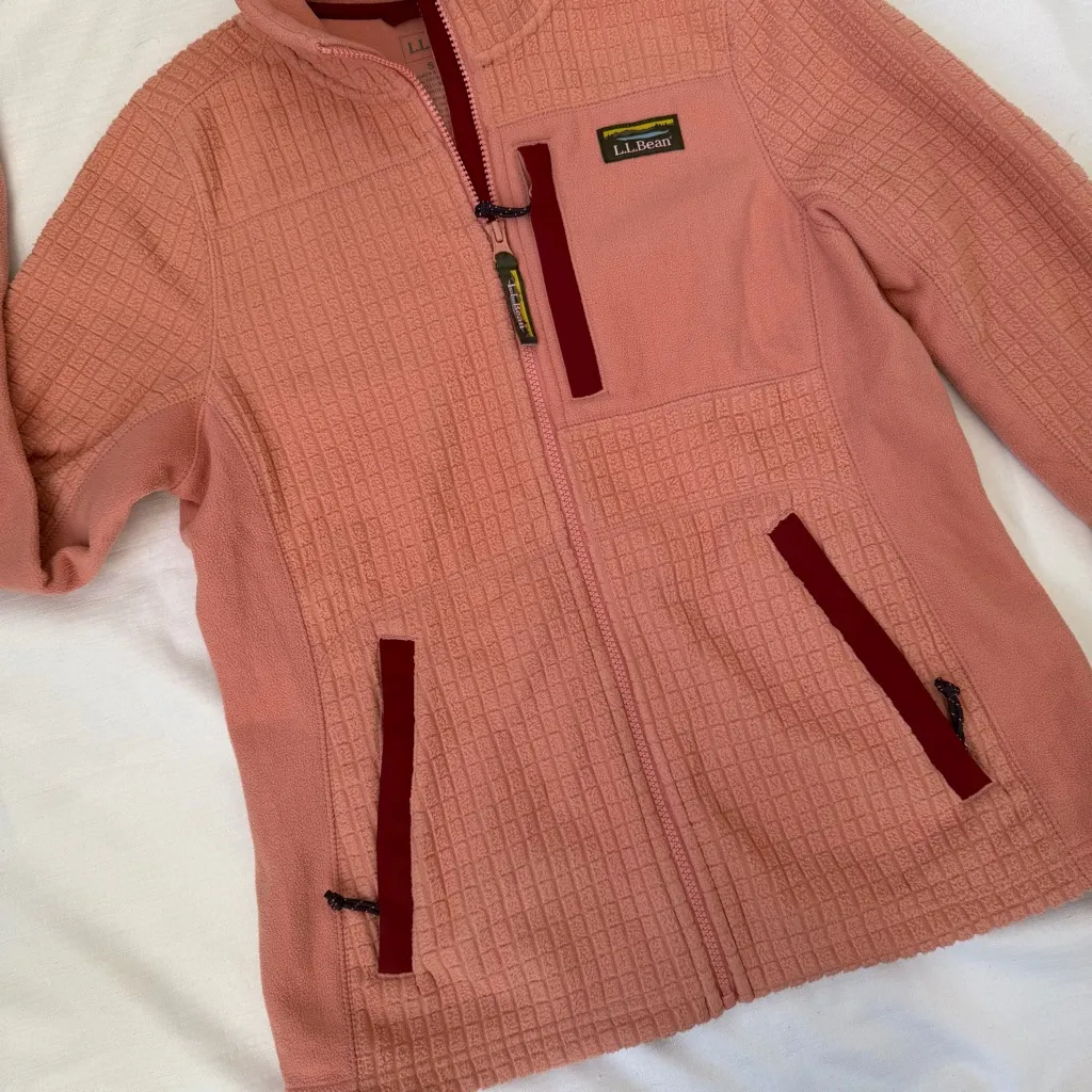 LL Bean Full zip Pink - Image 2