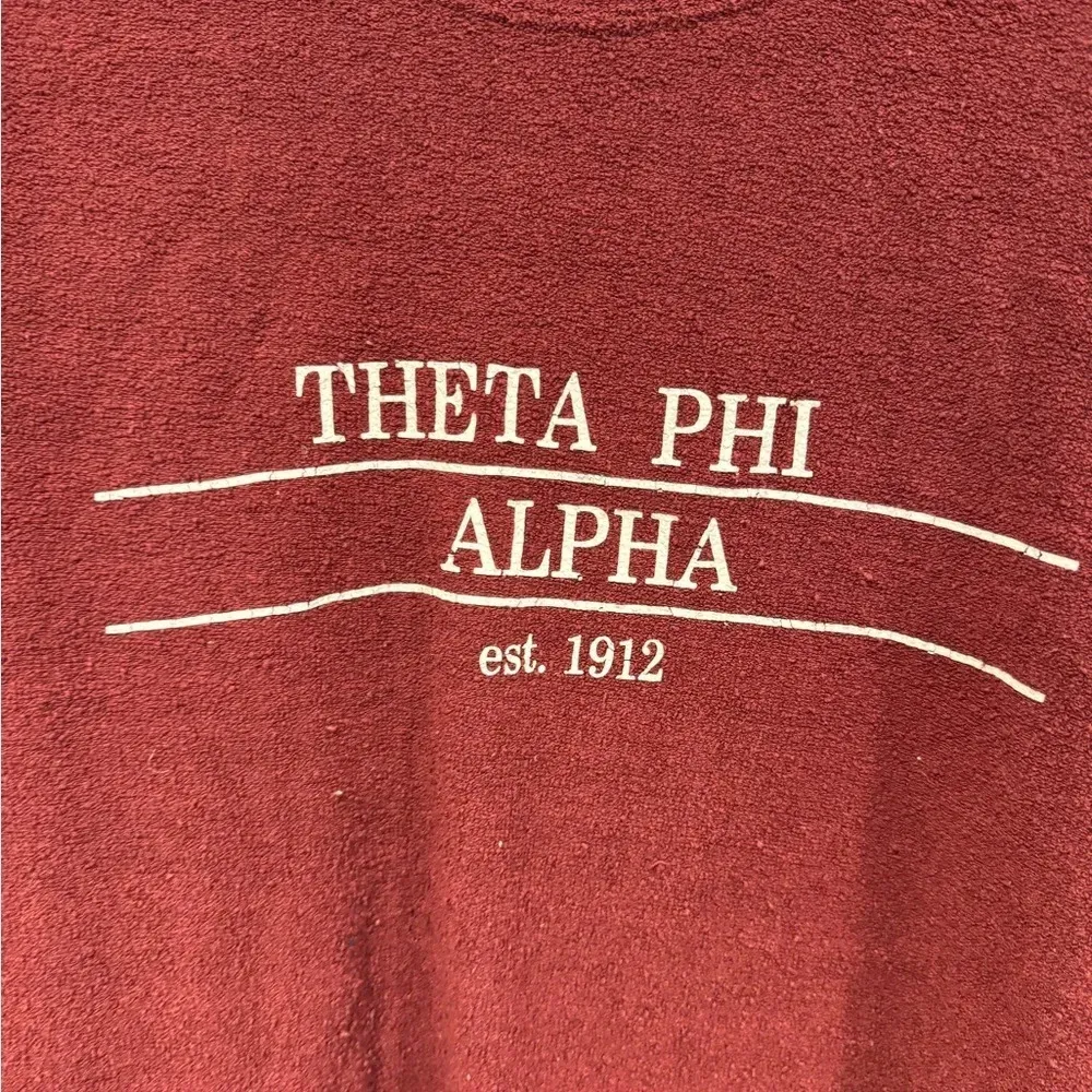 Theta Phi Alpha sorority wooly‎ threads type sweatshirt - Image 2