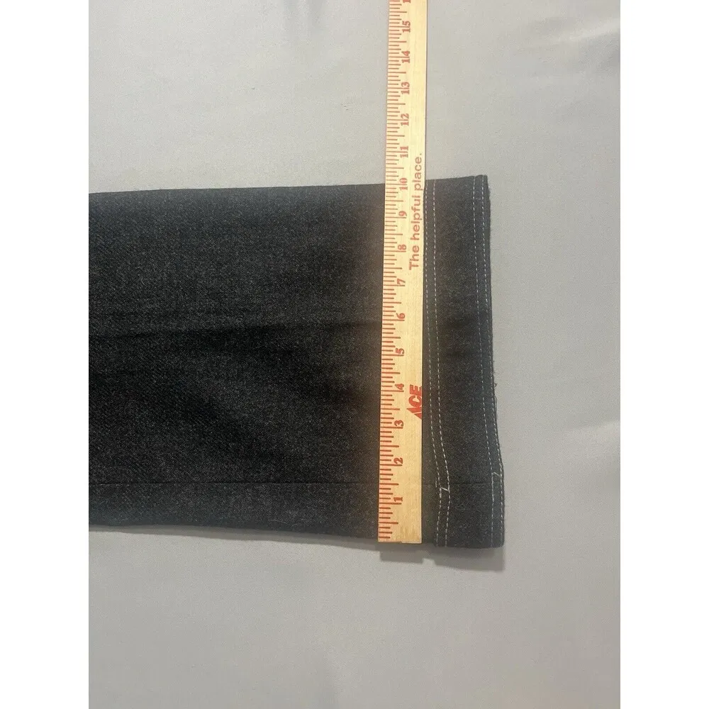 Susana Monaco 100% Lambswool Charcoal Gray Lined Dress Pants Sz 8 Y2K 90’s - Image 8