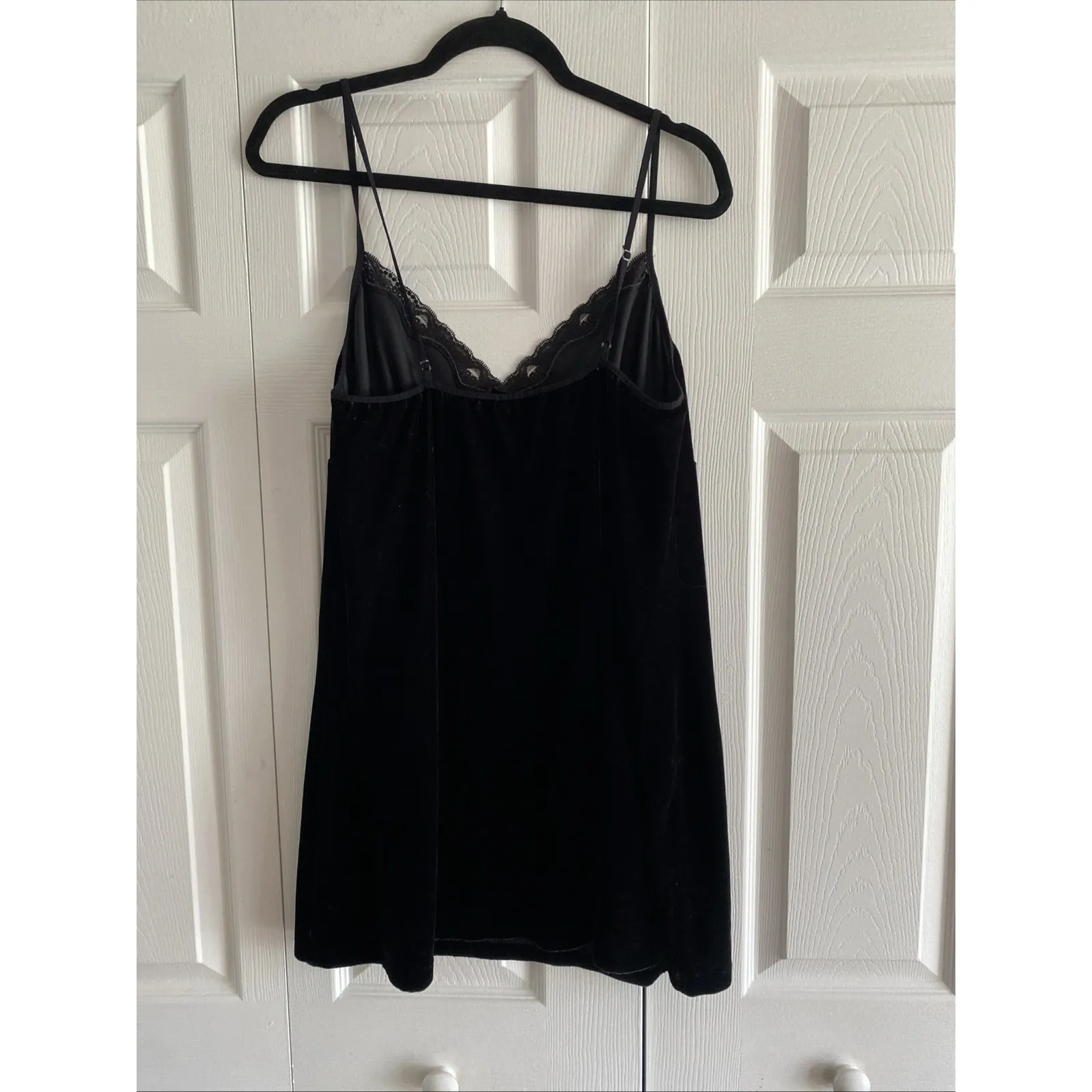 Secret Treasures Womens XL Velour Velvet Mini Dress Chemise Whimsigoth Witchy - Image 6