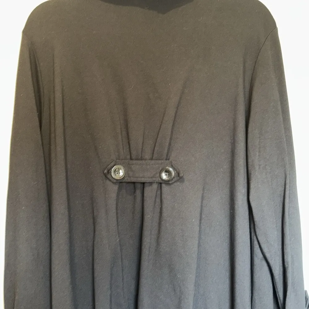 CHRISTIAN SIRIANO BLACK JACKET WITH HOOD 5 BUTTONS RAYON NYLON SPANDEX XL/1X Size undefined - Image 10