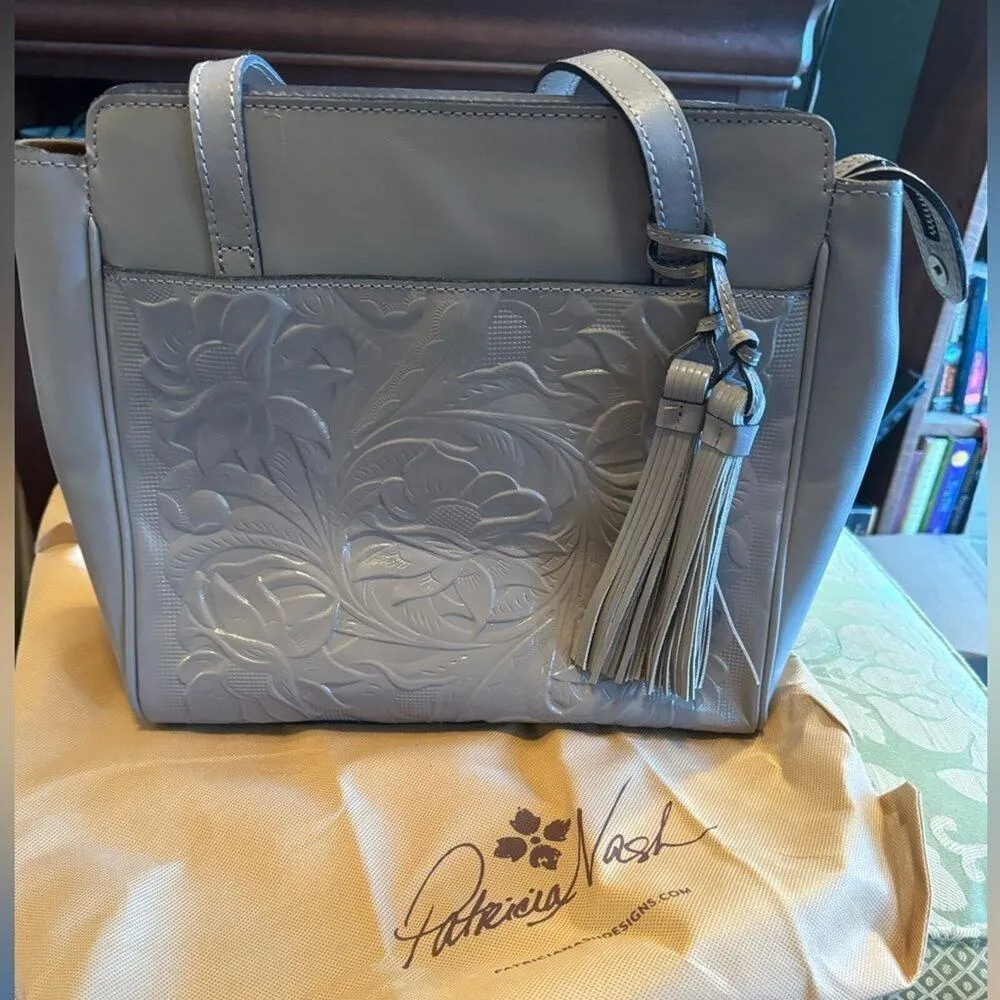 Patricia Nash Rosedale Tote Vintage Vegetable Tanned Cavo Tooled New w/ Tag SOO - Image 7