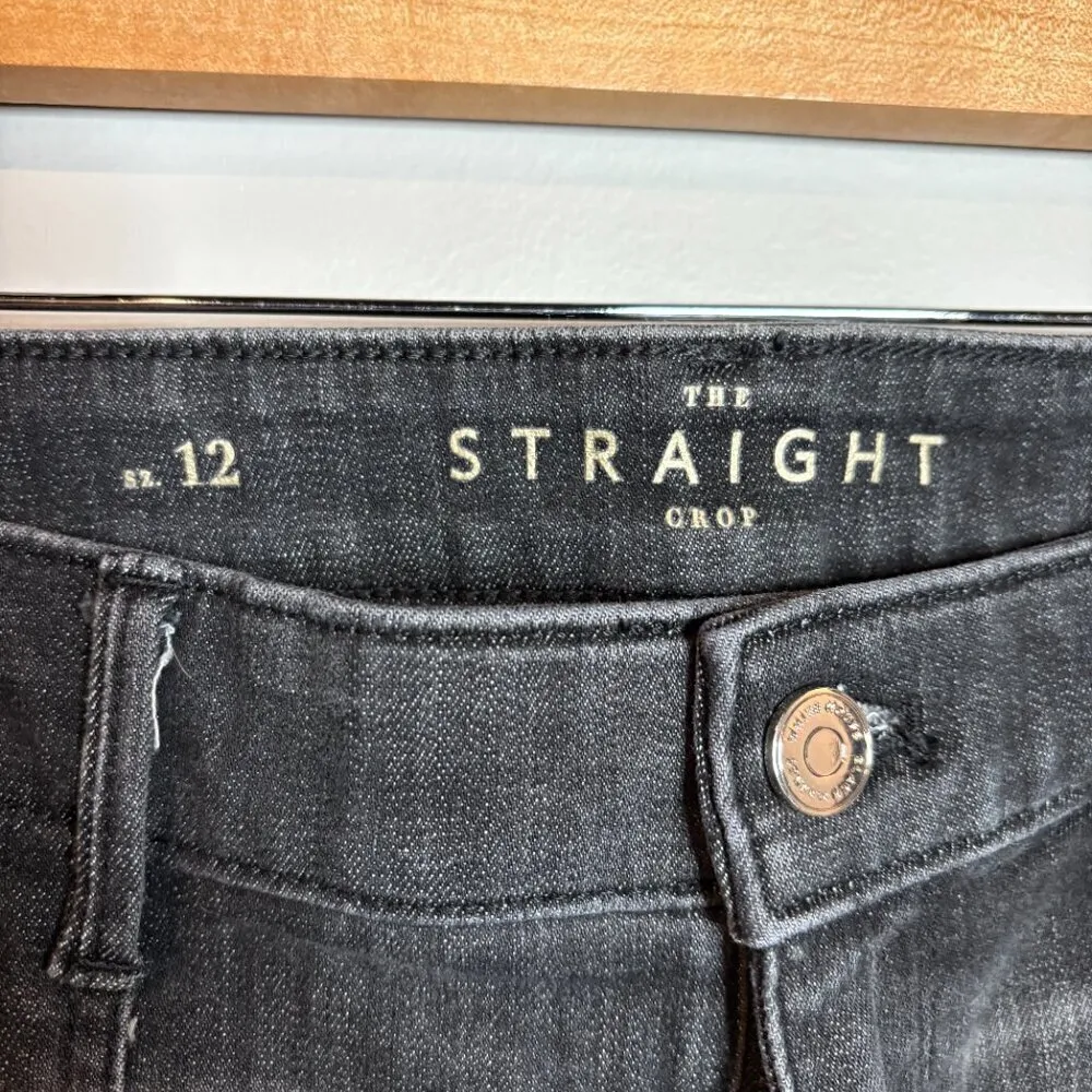 White House Black Market washed black Straight jeans - Image 3