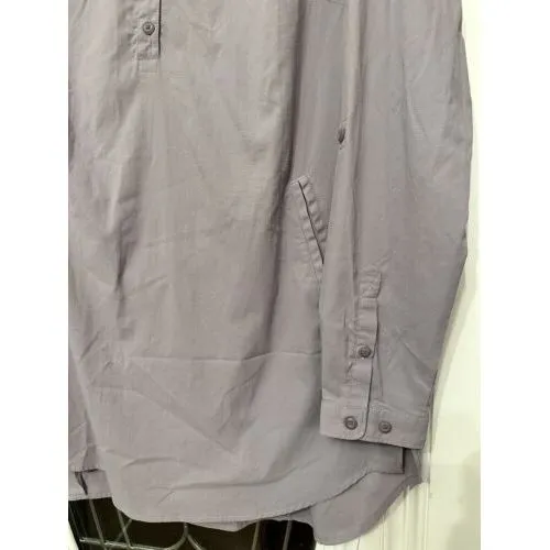 Duluth Trading Co Vented Rolltab‎ Slvs Shirt Dress Purple Women's Sz M Outdoors Size M - Image 3