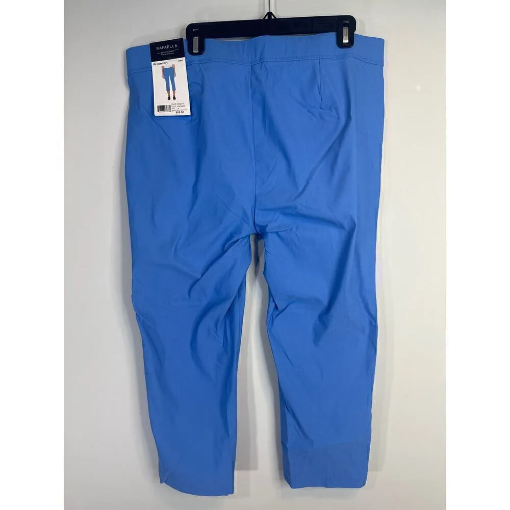 Rafaella Regatta Pull-On Supreme‎ Stretch 18 Comfort Capri Pants Size 18 NWT - Image 4