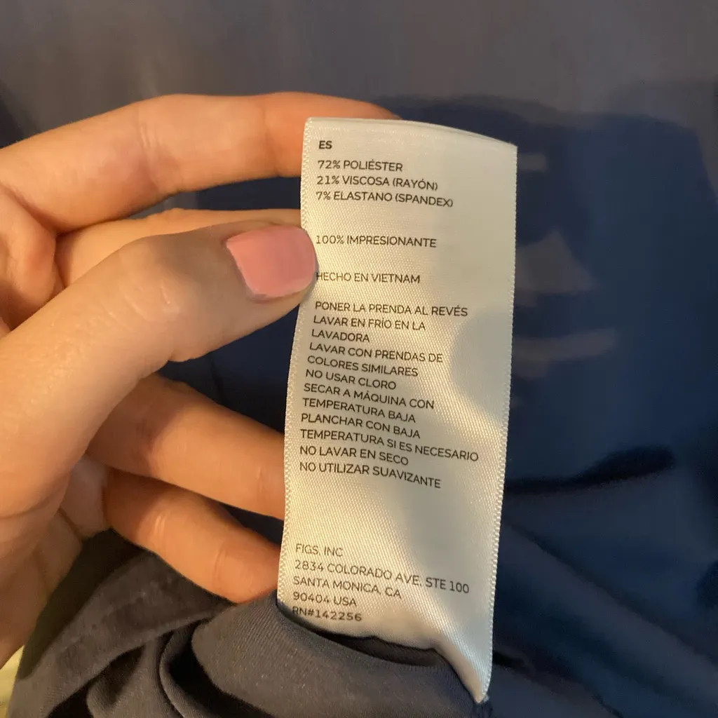 Figs Limited Edition Space Navy Casma Top Zamora Joggers Scrub Set Size XS - Image 4