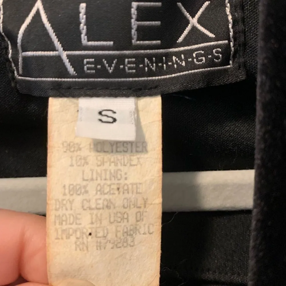 Alex Evenings Vintage Velvet Formal Jacket Size S Oversized Lightweight - Image 5