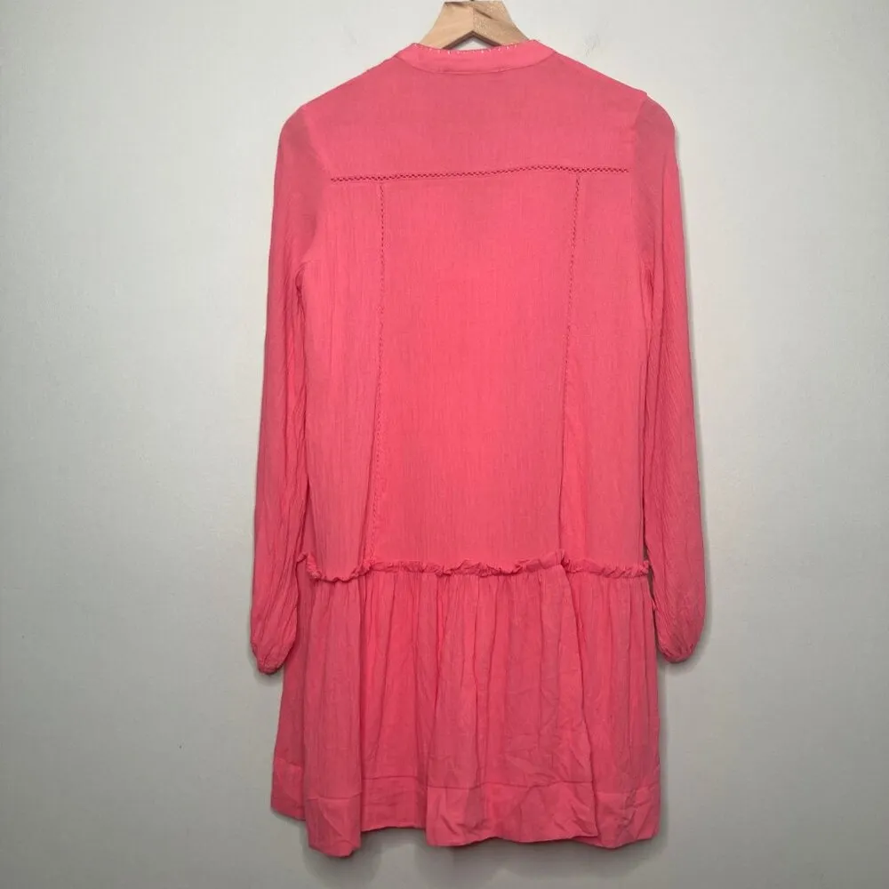 Tuckernuck Dress XS Pink Ophelia Coverup Flowy Beach Boho Feminine - Image 4