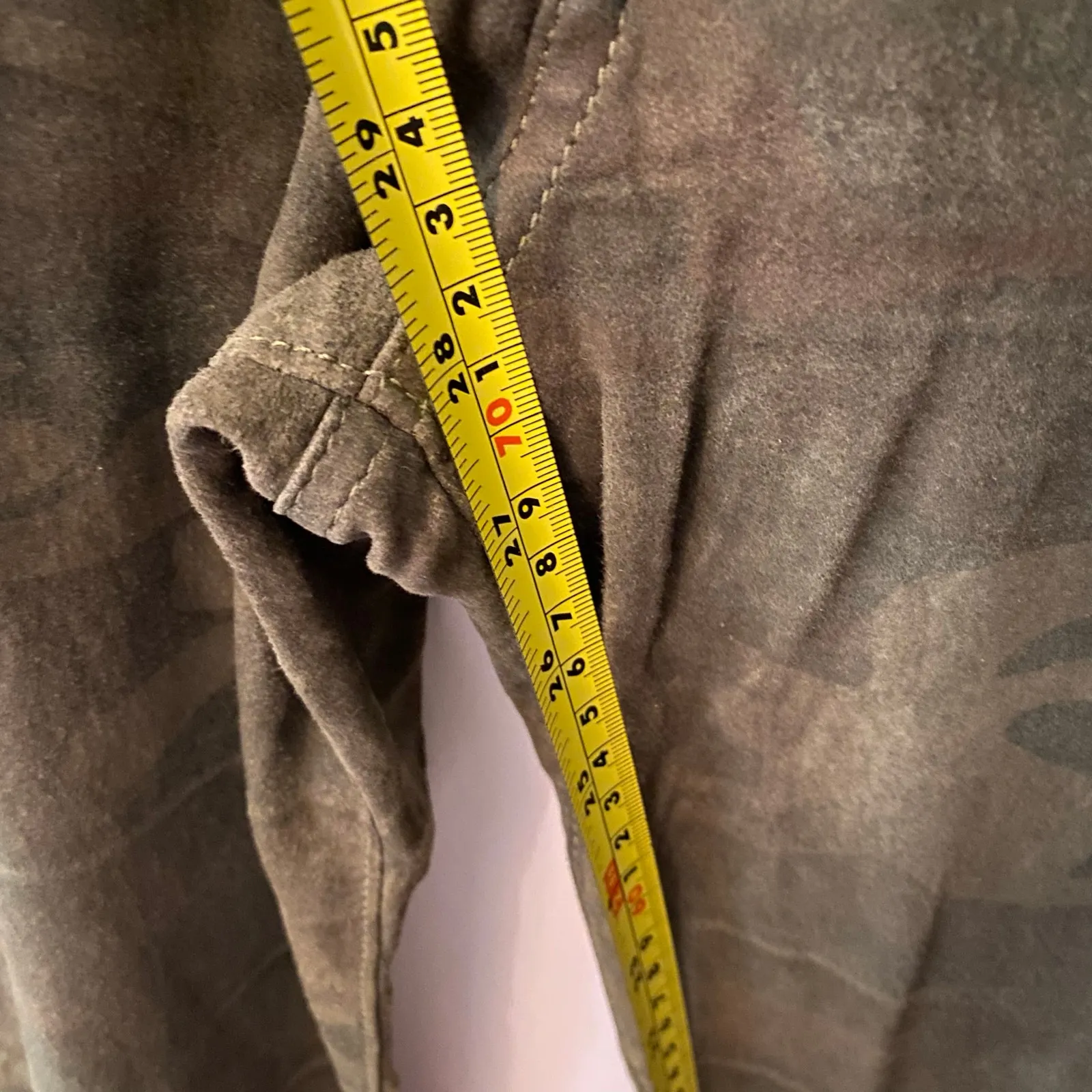 rag & bone Desert Camo Print Skinny Leg Pants 100% Lamb Leather Women's size 28 - Image 10