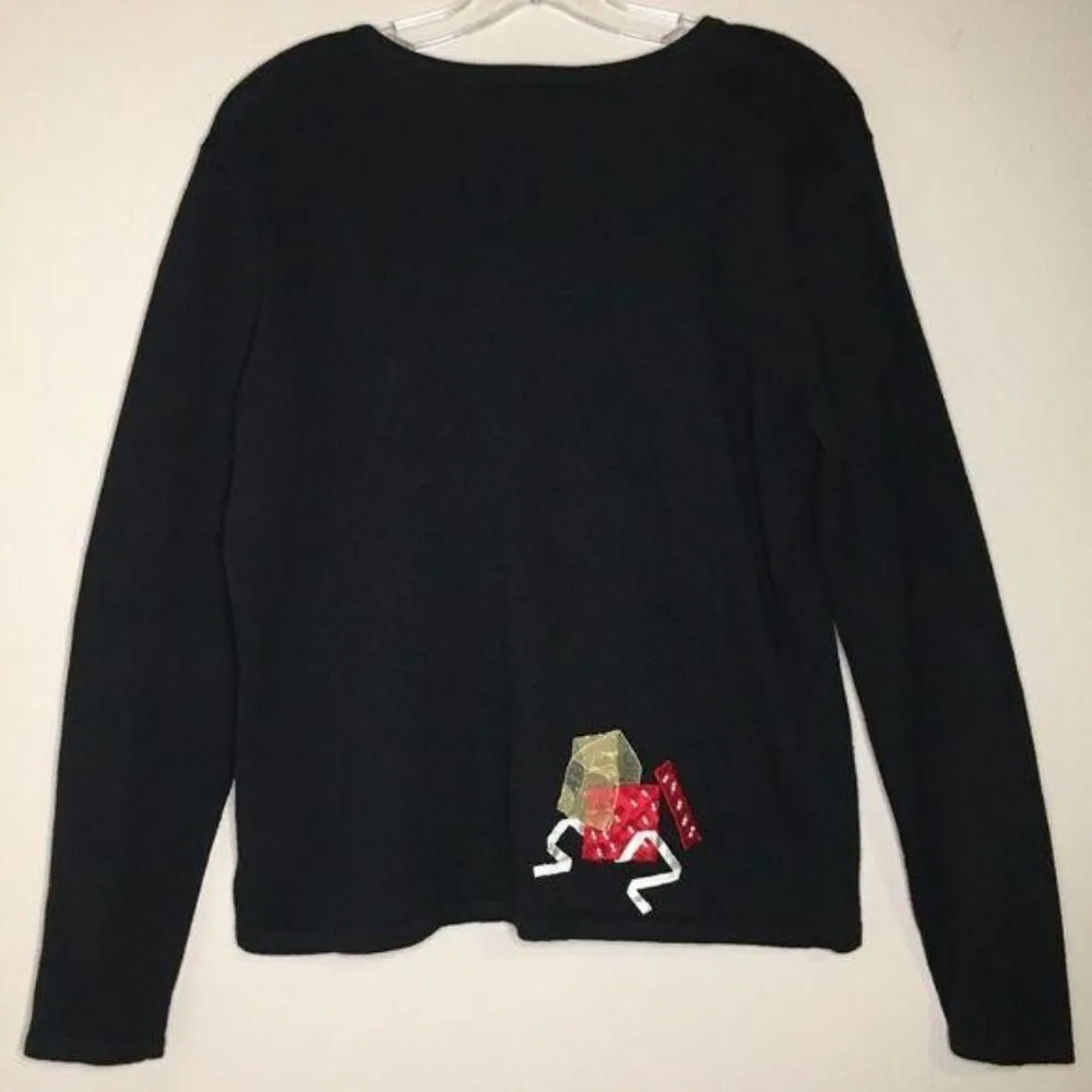 VTG Cambridge Dry Goods Handmade Christmas Presents Button up Cardigan Women's S - Image 4