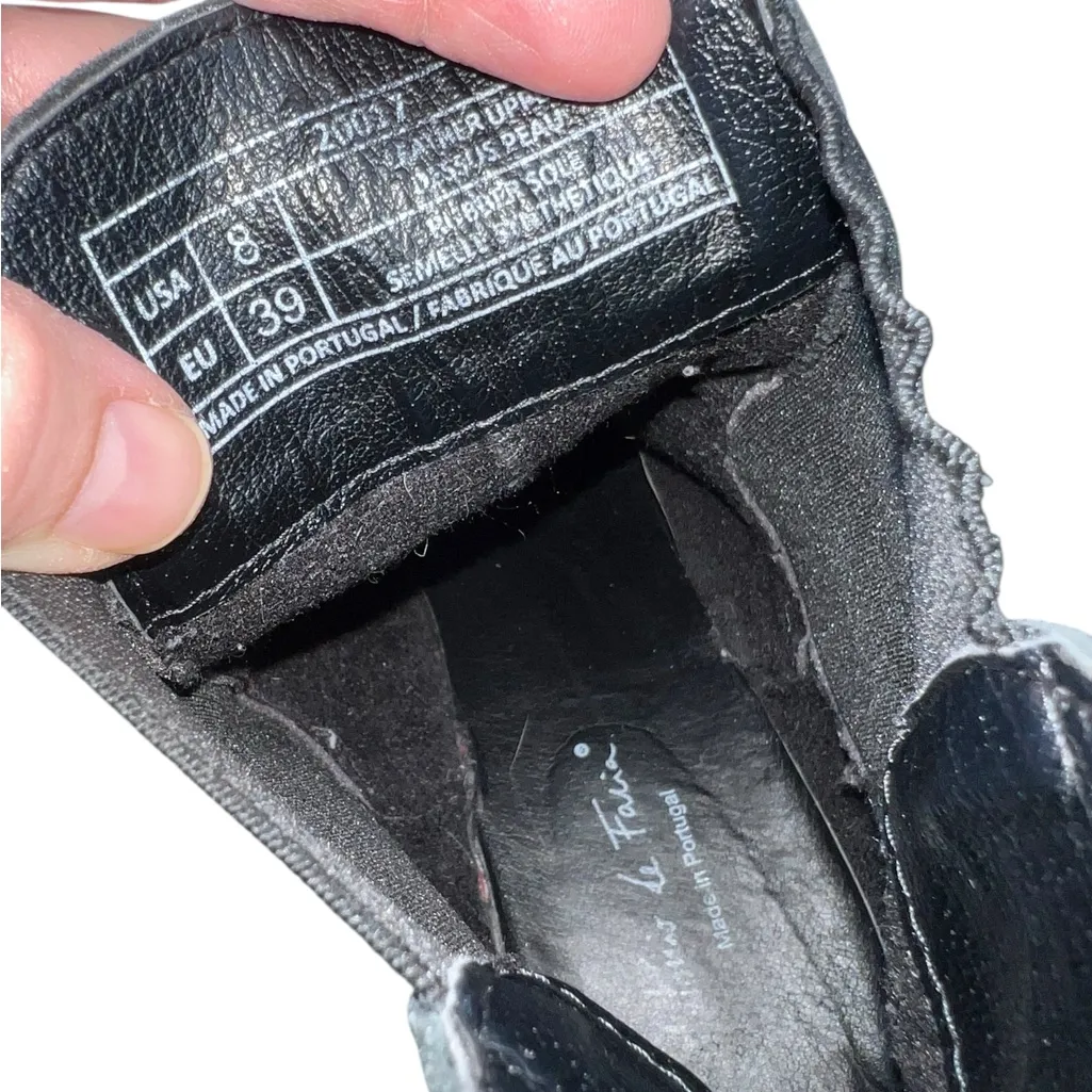 Antonio de Faria Black Suede Chunky Heeled Chelsea Boots Size 8 - Image 13