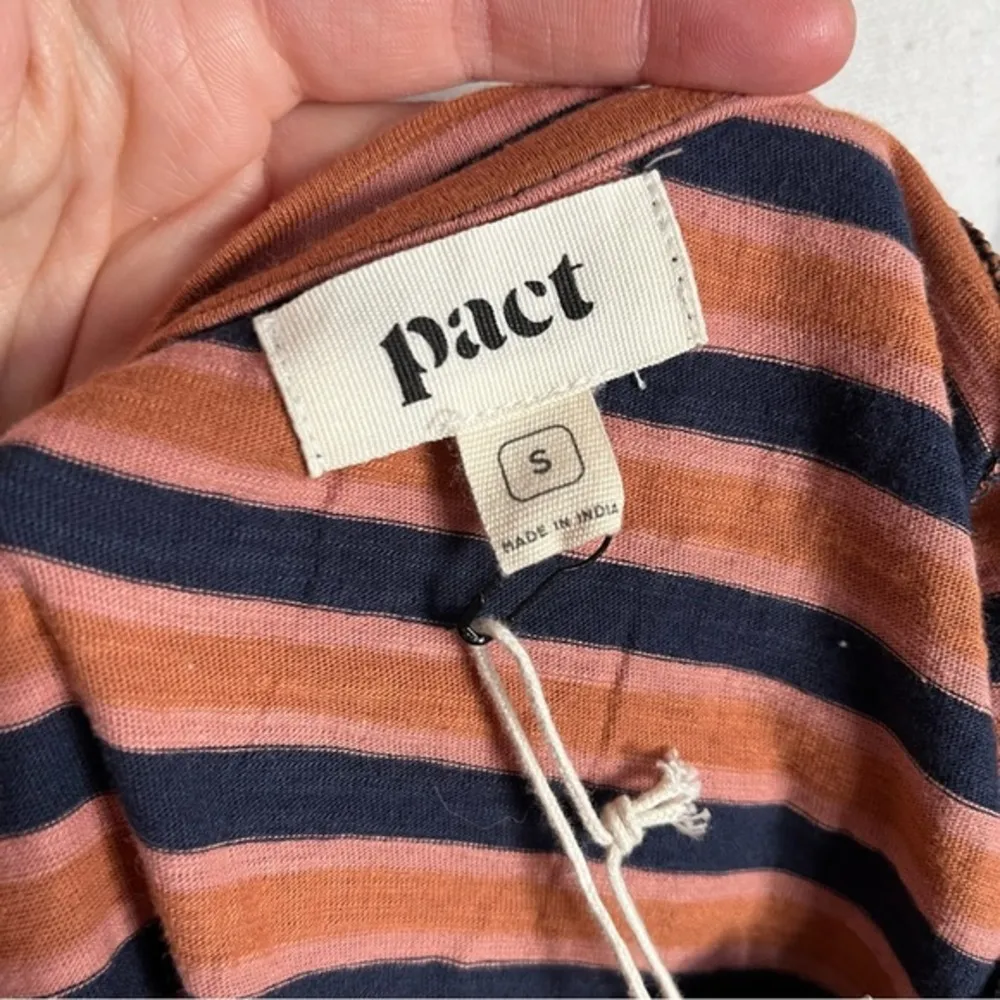 Pact • NWT Orange Harvest Stripe Avery Dress - Image 12