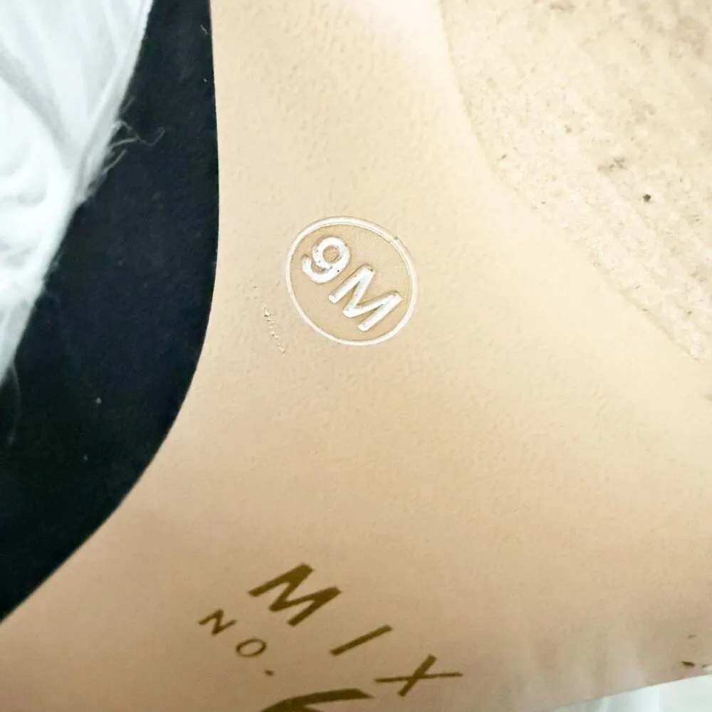 MIX NO. 6 | Black Ommi 3.5" Block Heel Heels Pump Pumps Microsuede | Size 9 - Image 8