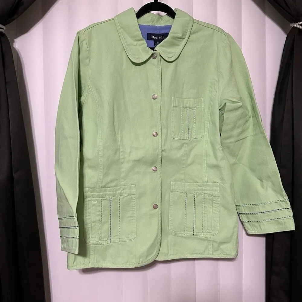 Denim and Company, Mint Green Jacket - Image 2
