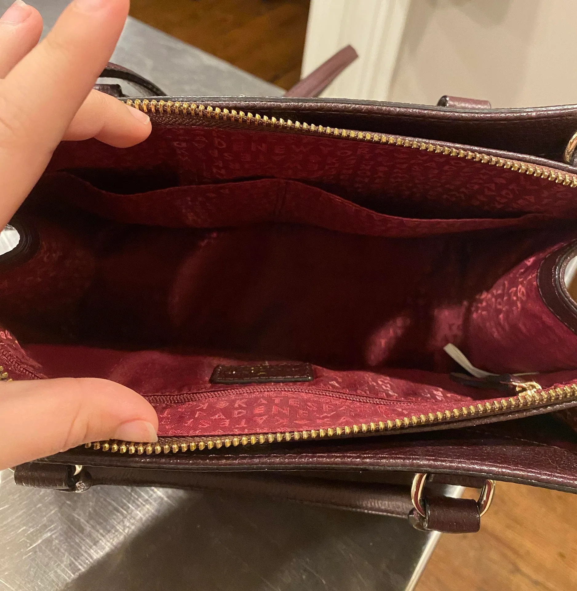 Kate Spade Maroon Crossbody Bag - Image 3