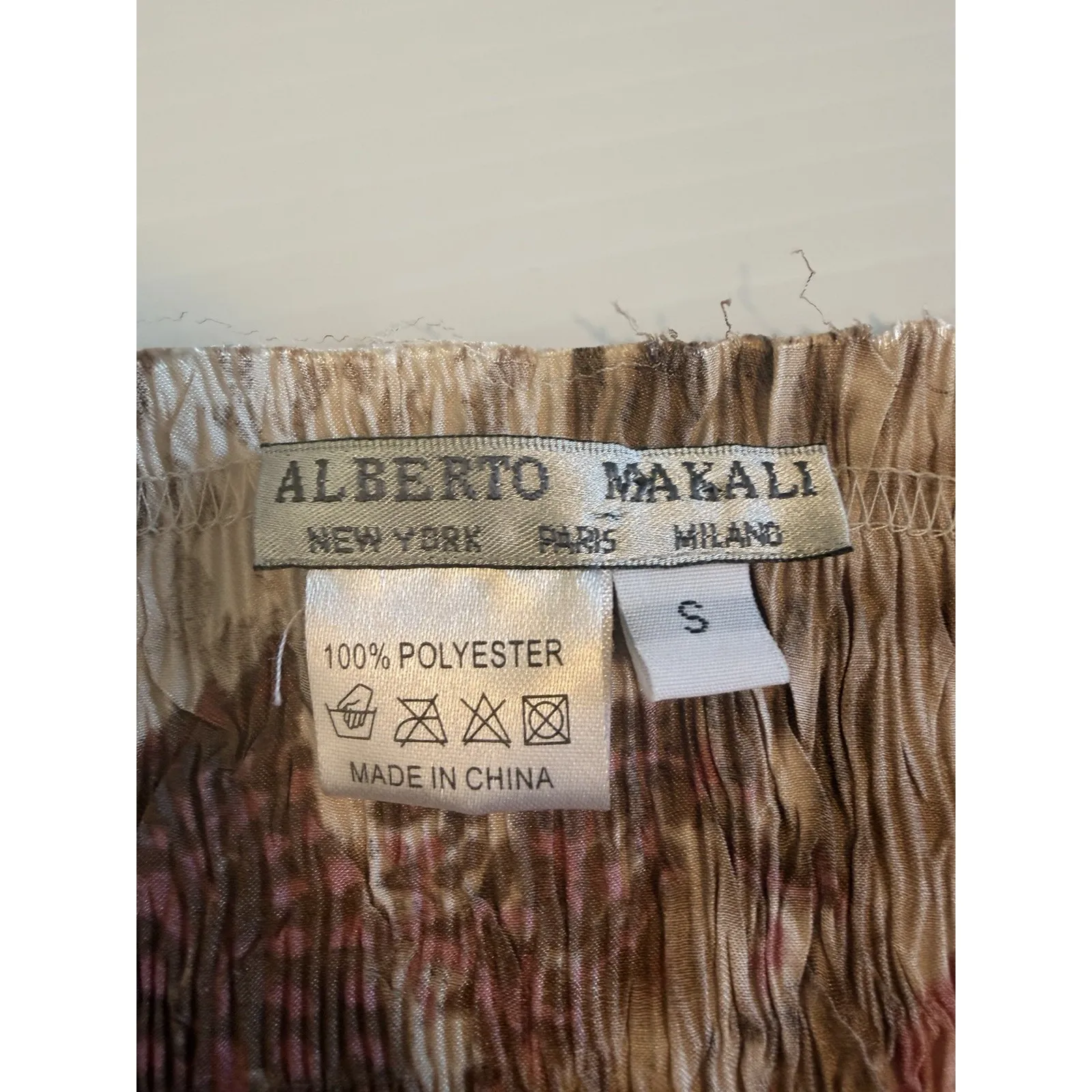 ALBERTO MAKALI Y2K Women's Small Patchwork Floral Sheer Blouse Shirt Whimsigoth - Image 7