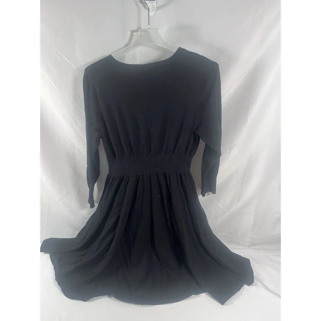 Torrid Black Mini Sweater Long Sleeve Lace Up Fit N Flare Dress 2X 18-20 NWT - Image 6