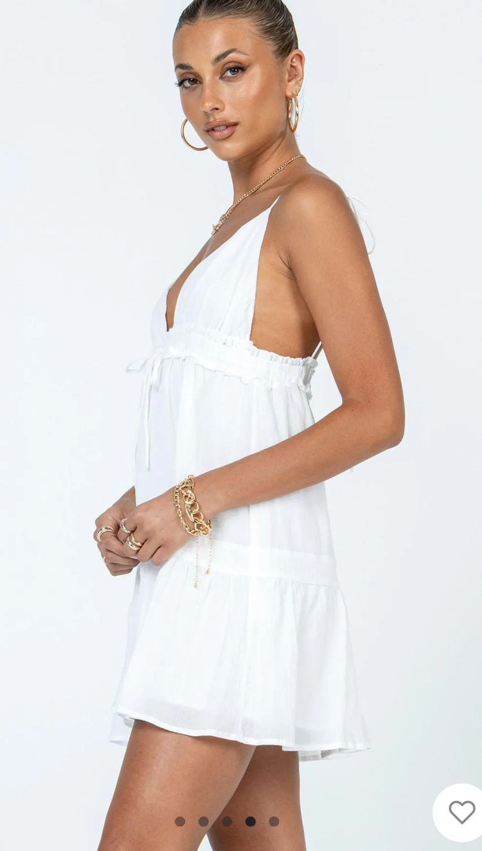 White Mini Dress - Image 2