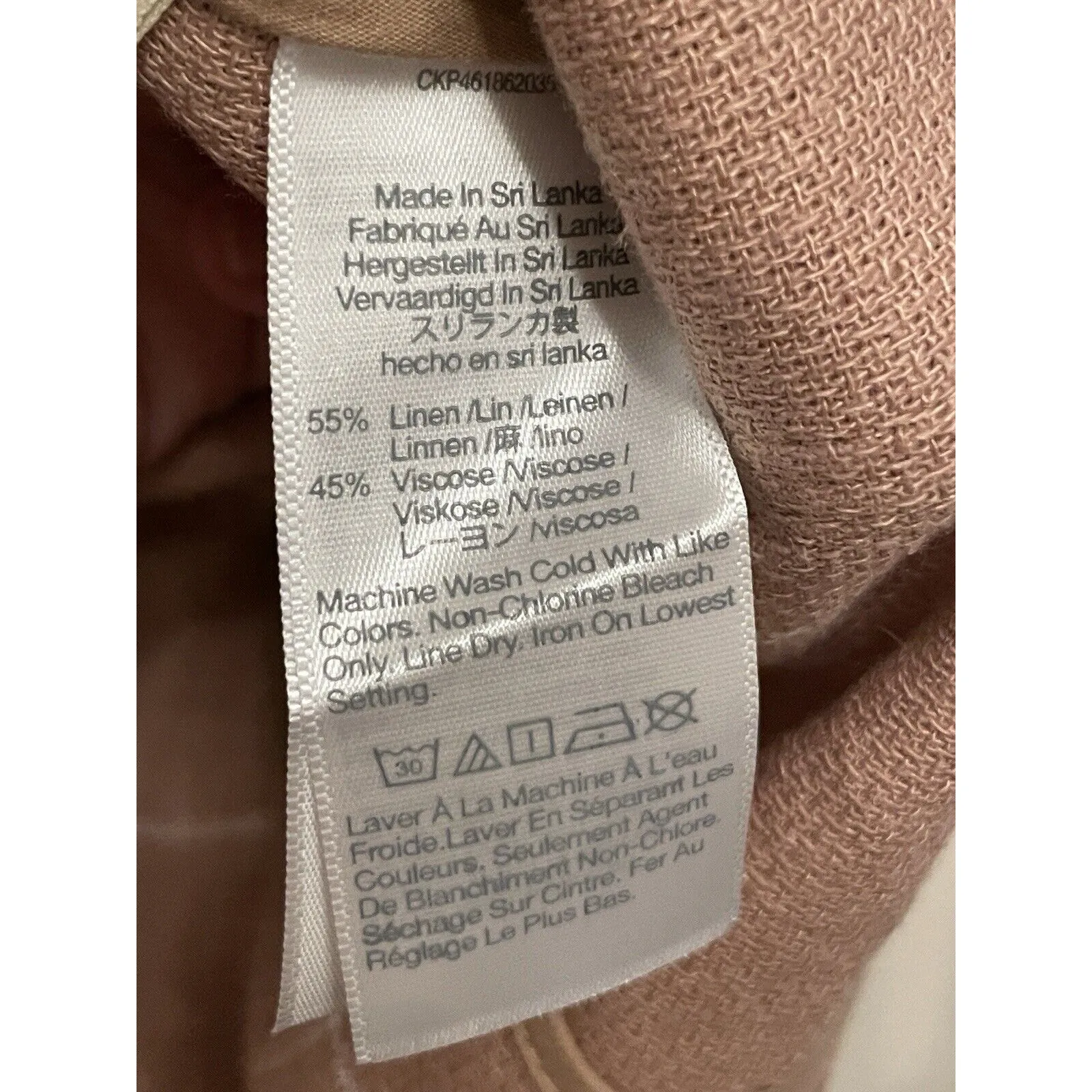 Madewell Breezewoven Larsen‎ Blazer Women Size XS Linen Windowpane Sandstone NWT - Image 8