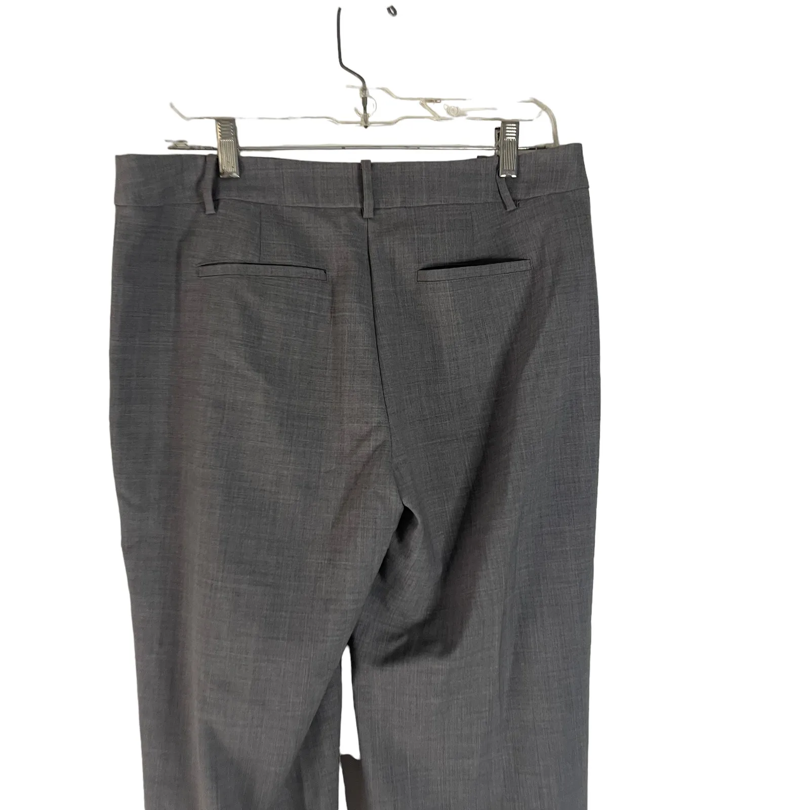 J. Jill Women's Size 10 Medium Grey 100% Wool Career‎ Slacks Pants Gray - Image 5