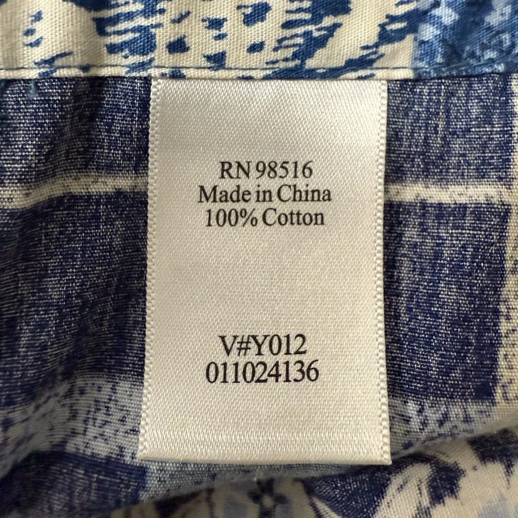 Coldwater Creek  Skirt PXL Blue Floral Patchwork - Image 8