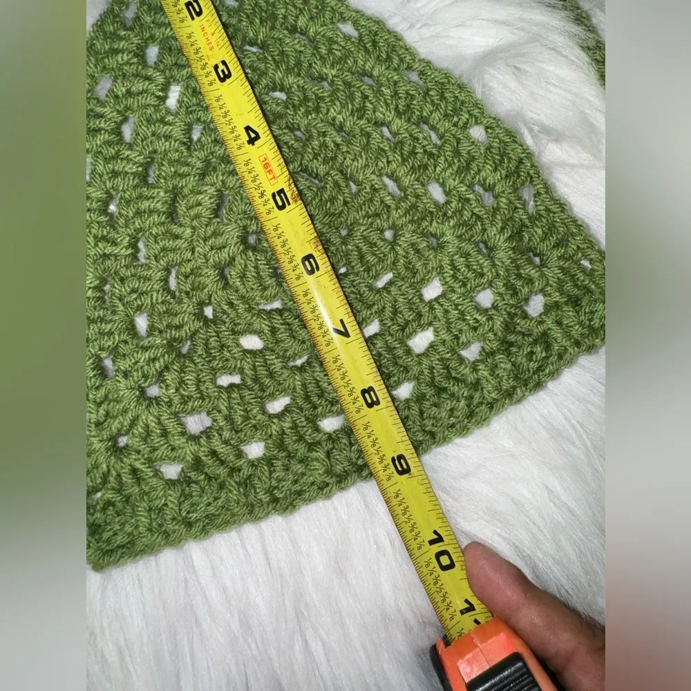 Handcrafted Crocheted Bikini Top Green Size undefined - Image 3