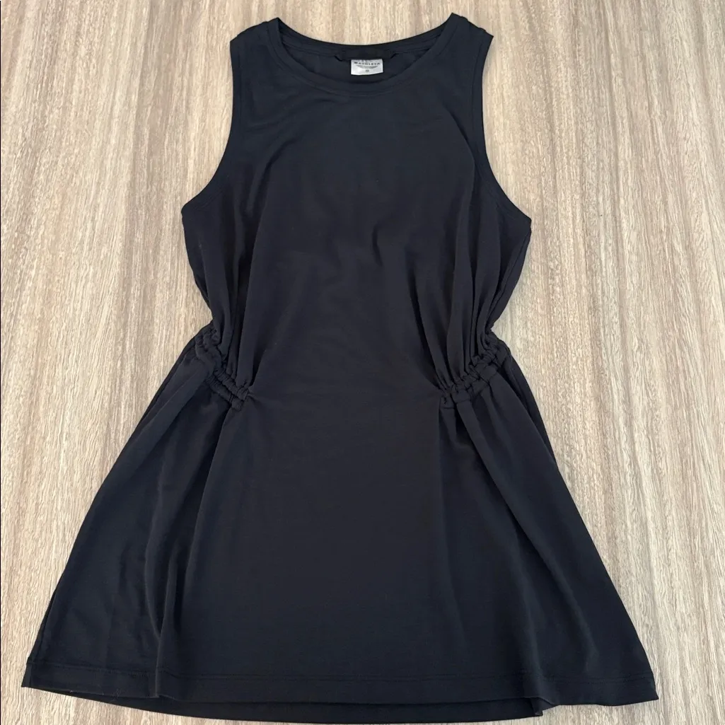 Athleta Air Out Cinch Tank Top Crewneck Sleeveless Pullover Women’s XS Black - Image 3