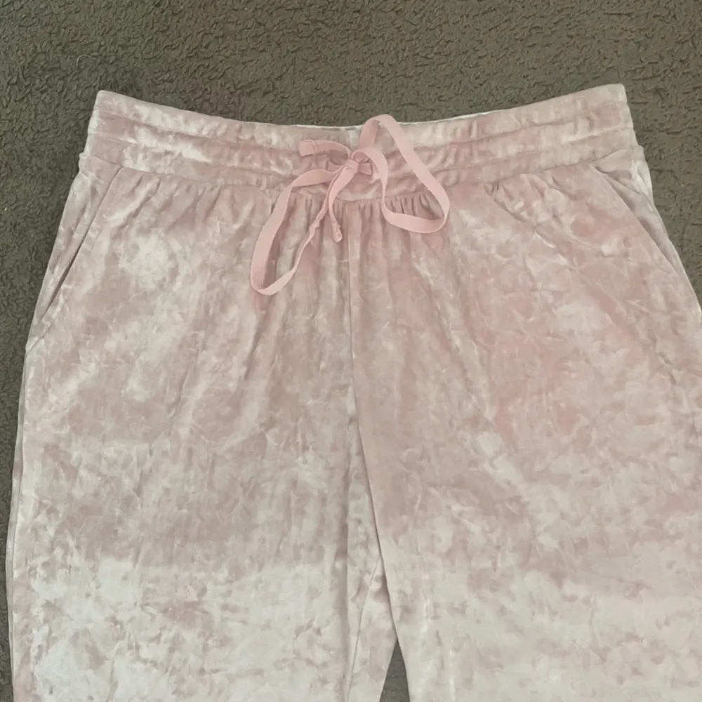 Secret Treasures Light Pink Velvet Sweatpants Joggers, Size M - Image 5