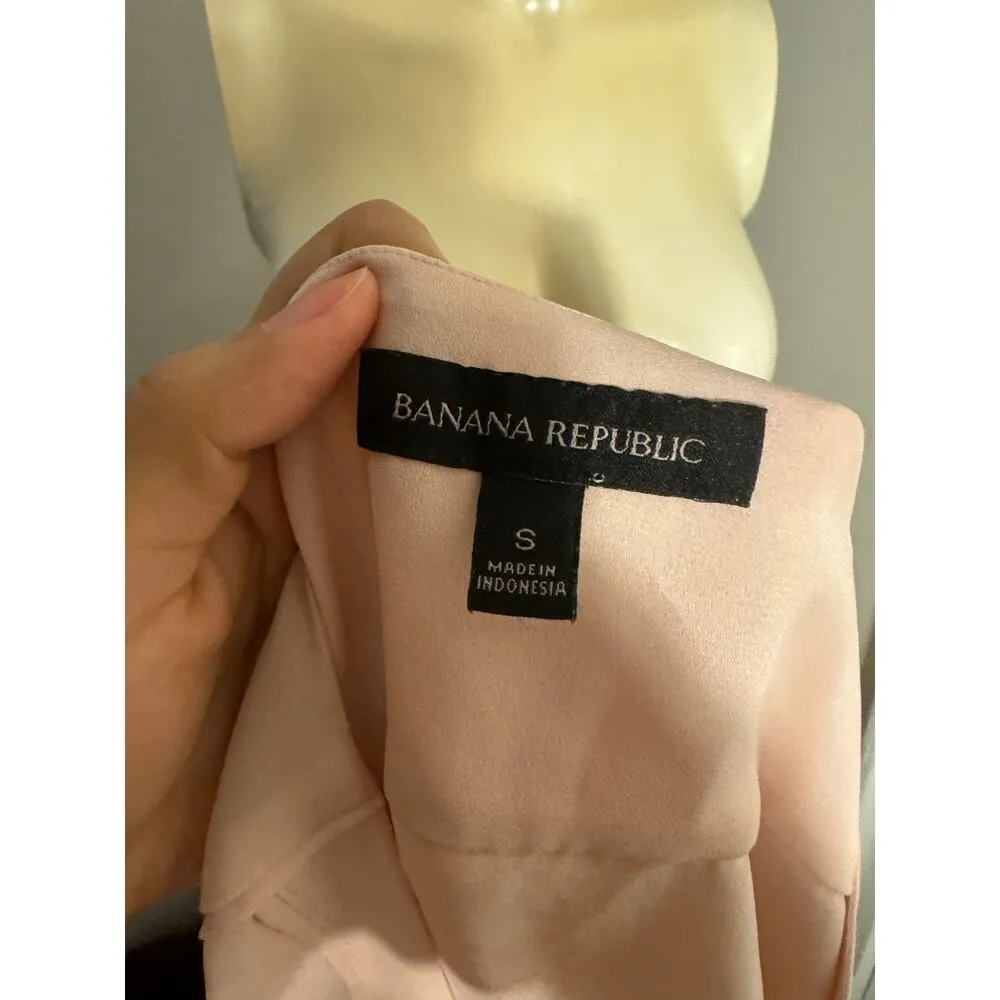 Banana Republic Size Small Light Pink Sleeveless Blouse Casual Work Top Women’s - Image 6