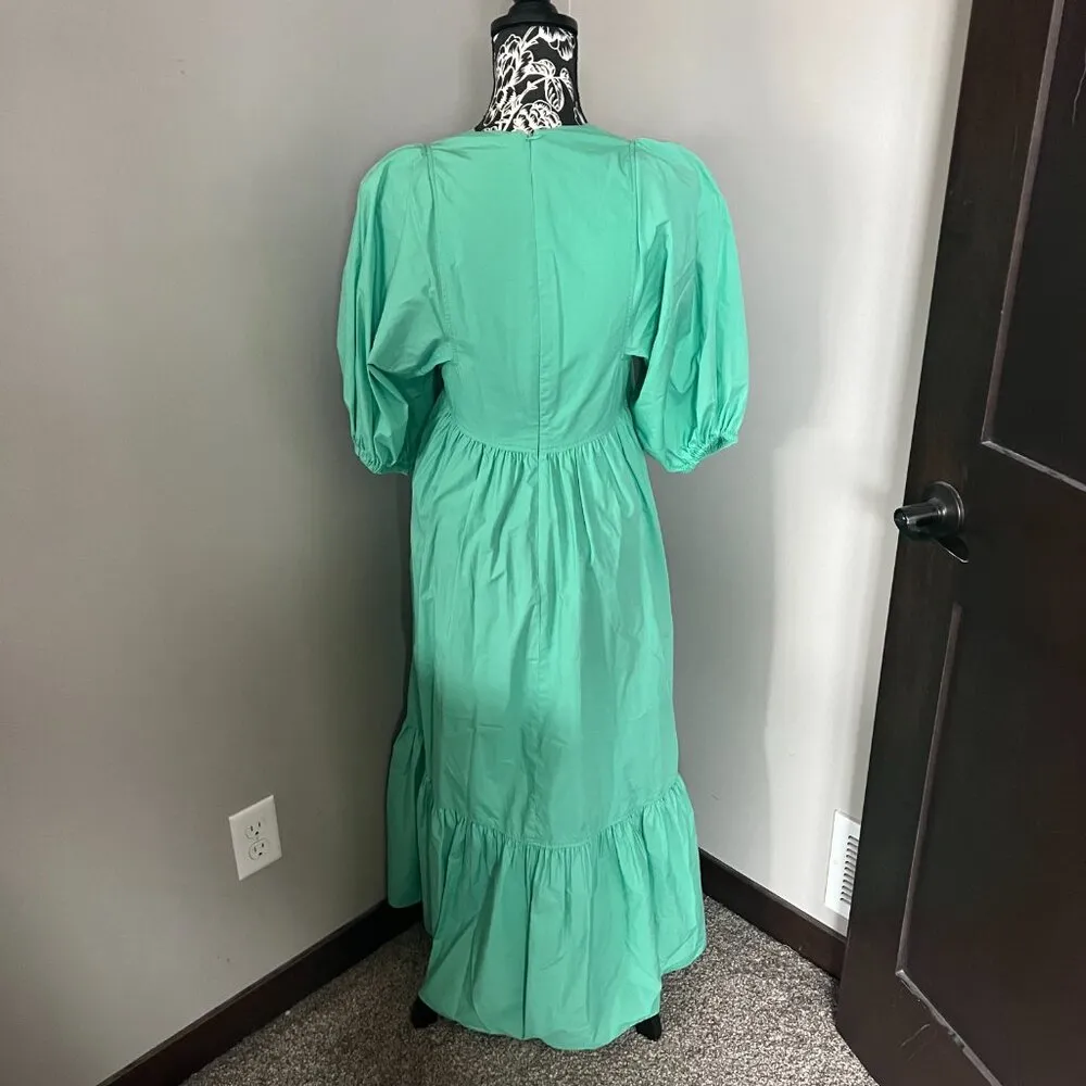 Hunter Bell New York Palmer Dress Puff Sleeve Mint Green Womens Xsmall Designer - Image 6