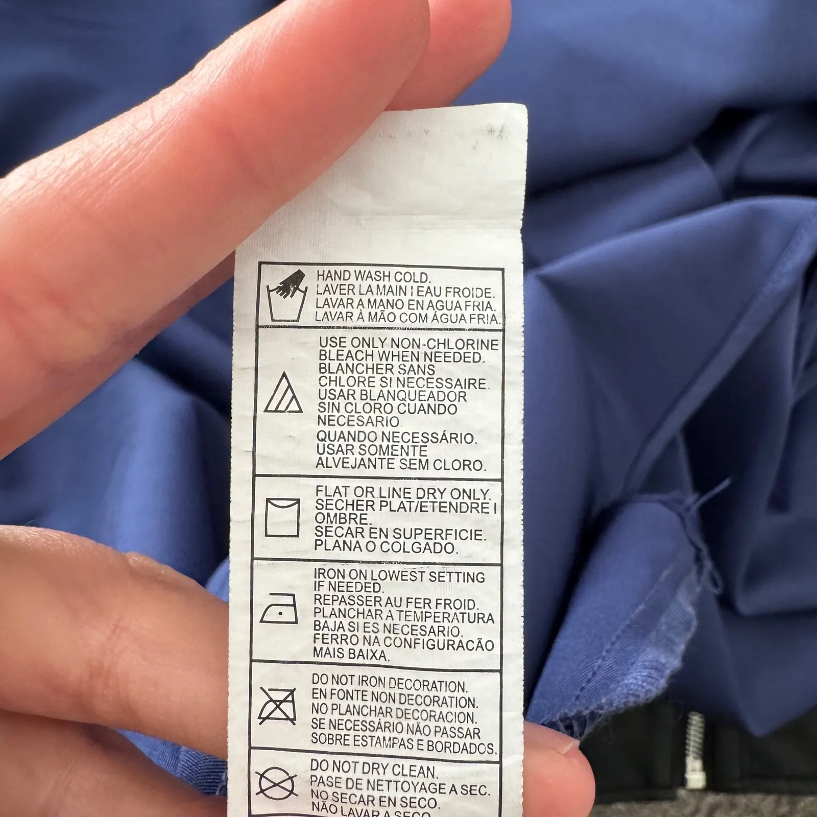 Sequin‎ Hearts Blue Satin High Low V Neck Spaghetti Strap Formal Dress Size 3 - Image 7