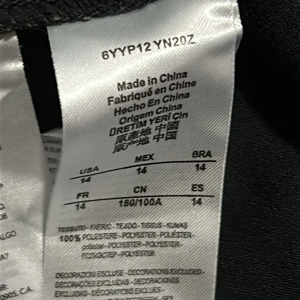 Armani Exchange Black and White Leggings Pants Size 14 - Image 6