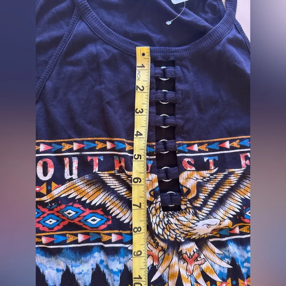 Torrid Black Graphic Embellished Tank Top size 3 - Image 13