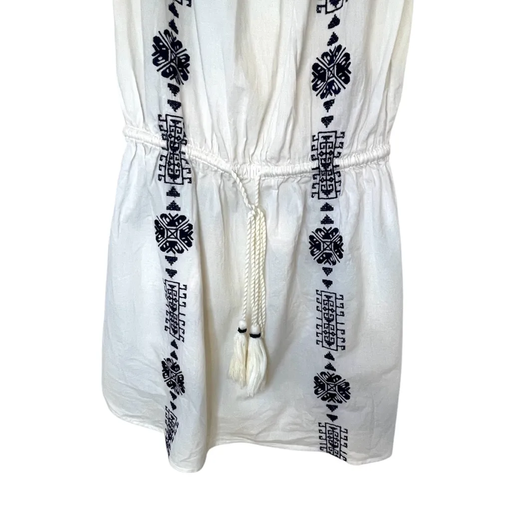 Pampelone | Bardot Off The Shoulder White Embroidered Euro Summer Dress Size M Size M - Image 5