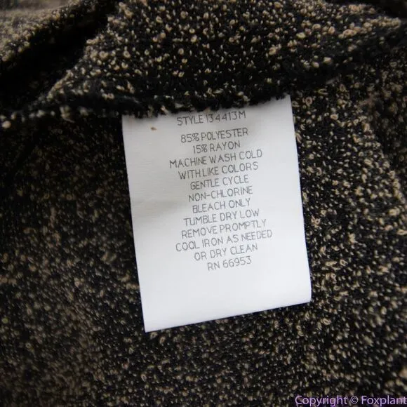 Vintage‎ Leslie Fay scoop neck sleeveless midi dress, size 16 Brown - Image 15